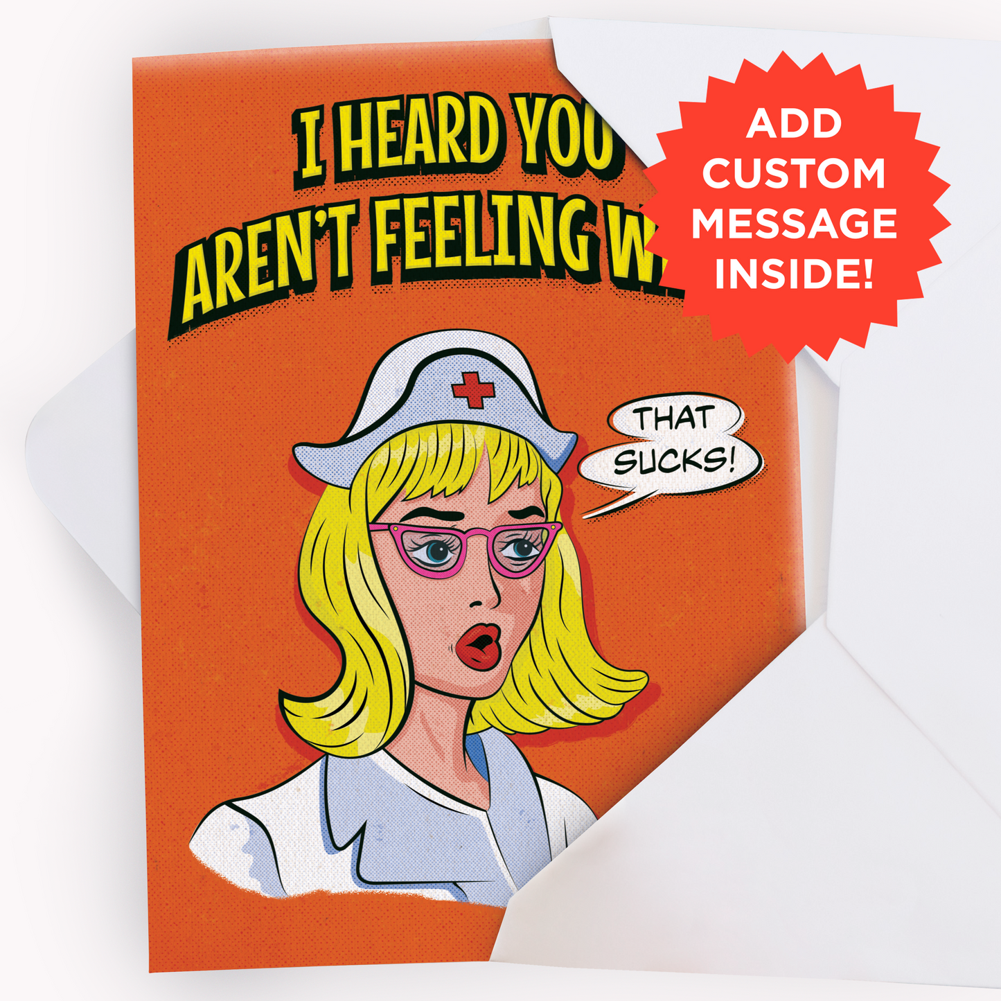 Endless Get Well Soon Card +  Gift Note