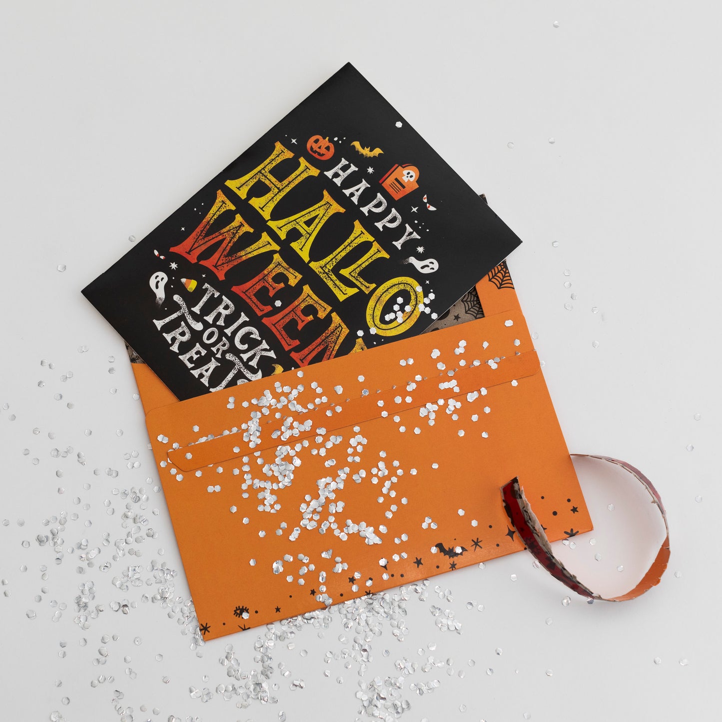 Glitter Trap Halloween Envelope