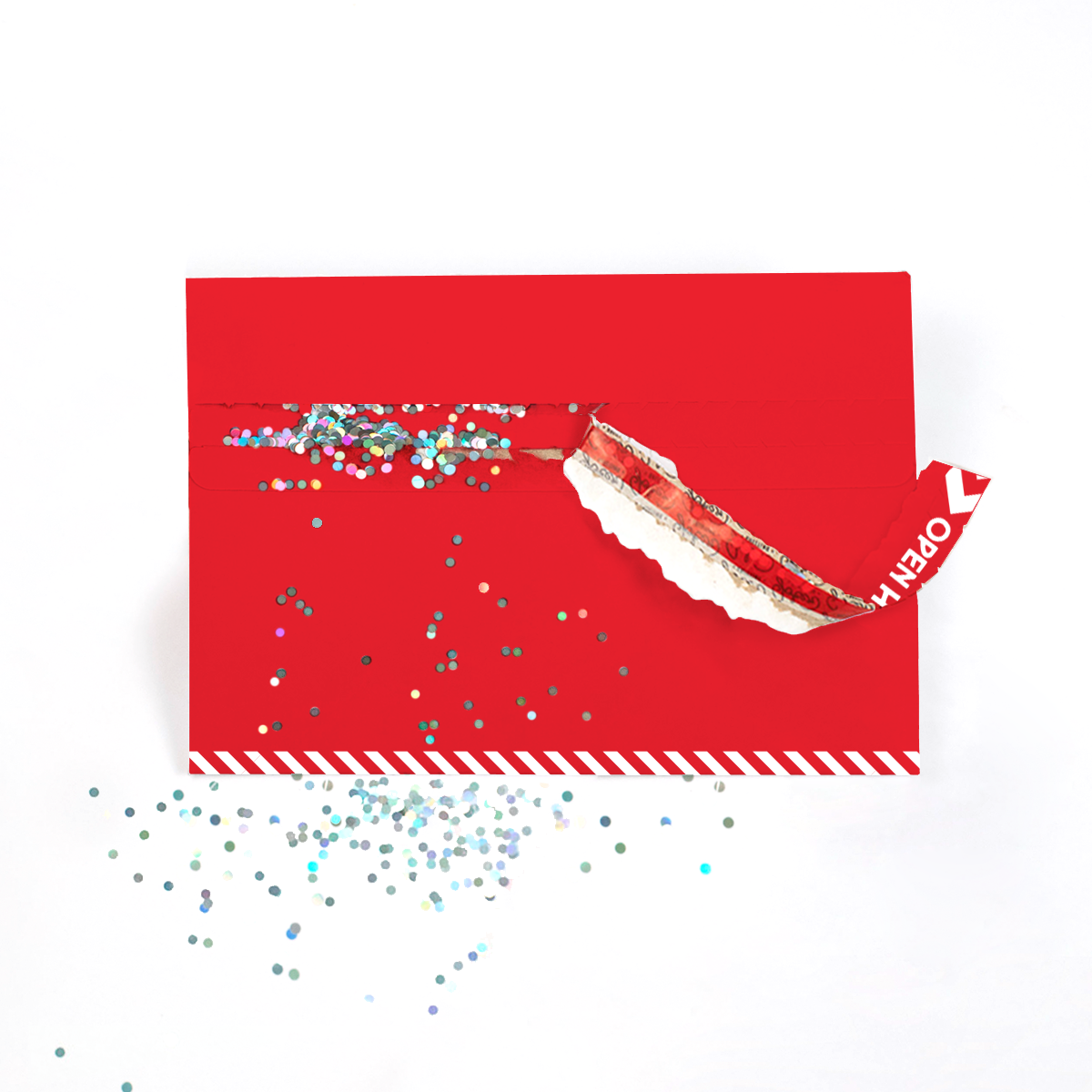 Glitter Trap Holiday Envelope