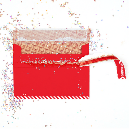 Glitter Trap Holiday Envelope